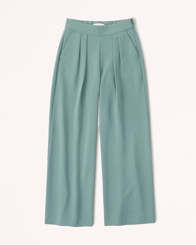 Premium Crepe Tailored Ultra Wide-Leg Pant Product Image