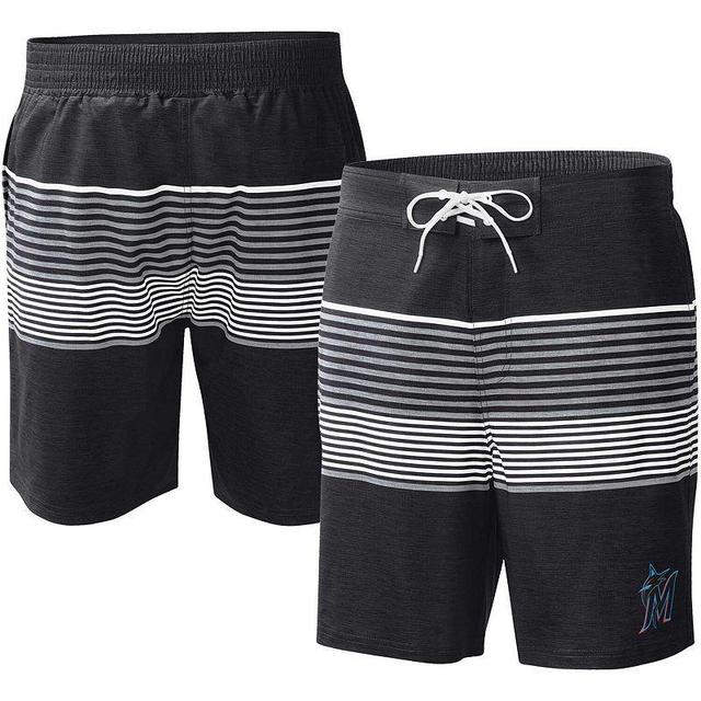 Mens G-III Sports by Carl Banks Miami Marlins Coastline Volley Swim Shorts Product Image