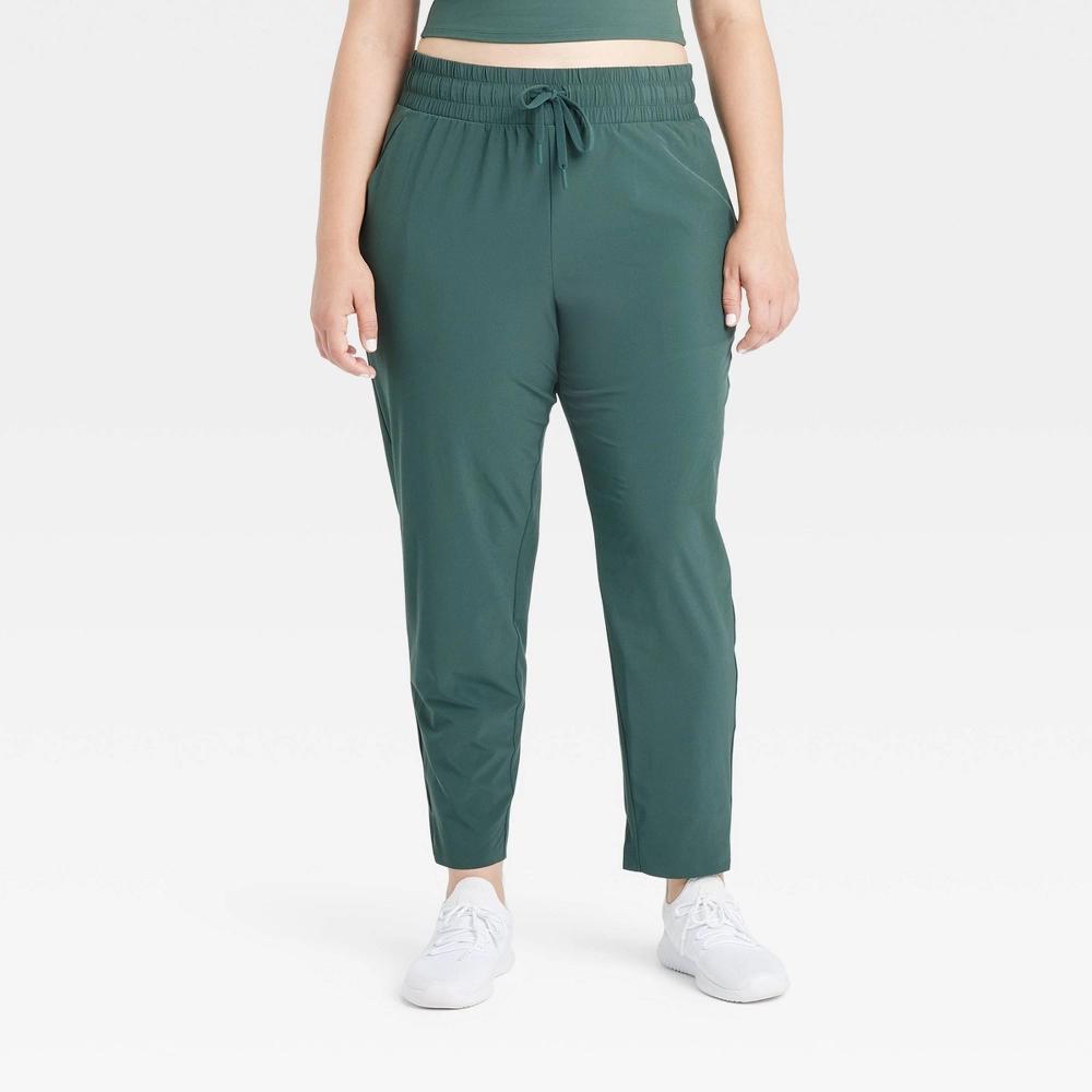 Women's Active Light High-Rise Taper Pants - All In Motion™ Dark Green XS Product Image