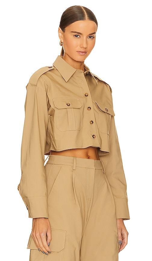 L'Academie x Marianna Selia Cropped Cargo Shirt Size L, XL. Product Image