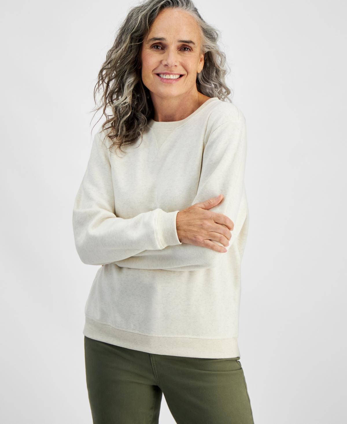 Women's Long-Sleeve Crewneck Sweatshirt, Created for Macy's Product Image