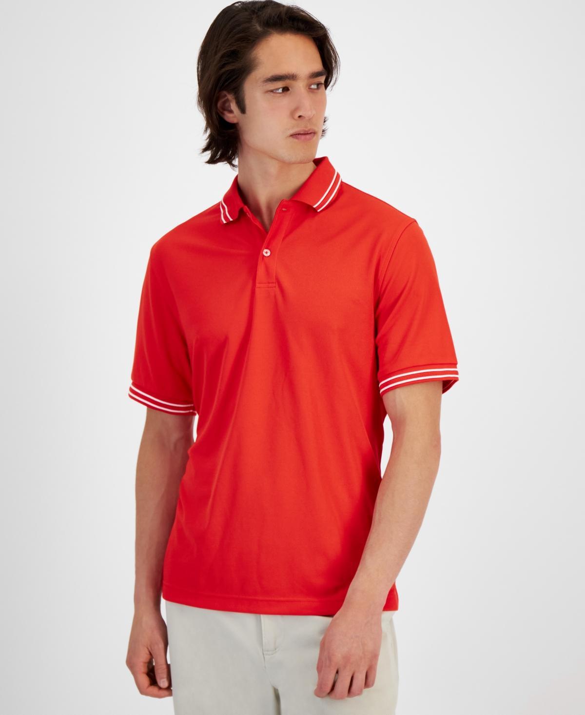 Club Room Mens Performance Stripe Polo, Created for Macys Product Image