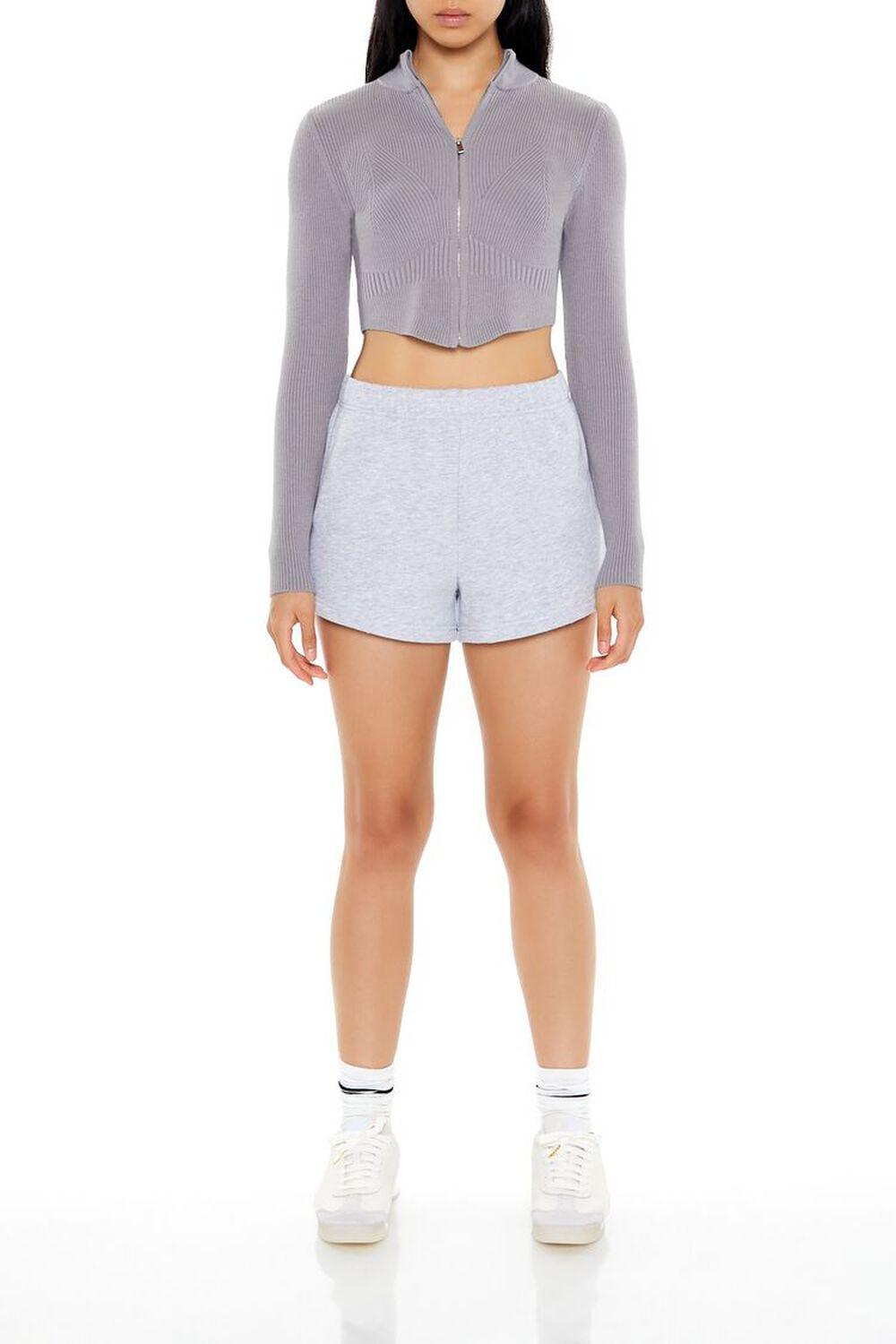 Cropped Zip-Up Sweater | Forever 21 Product Image