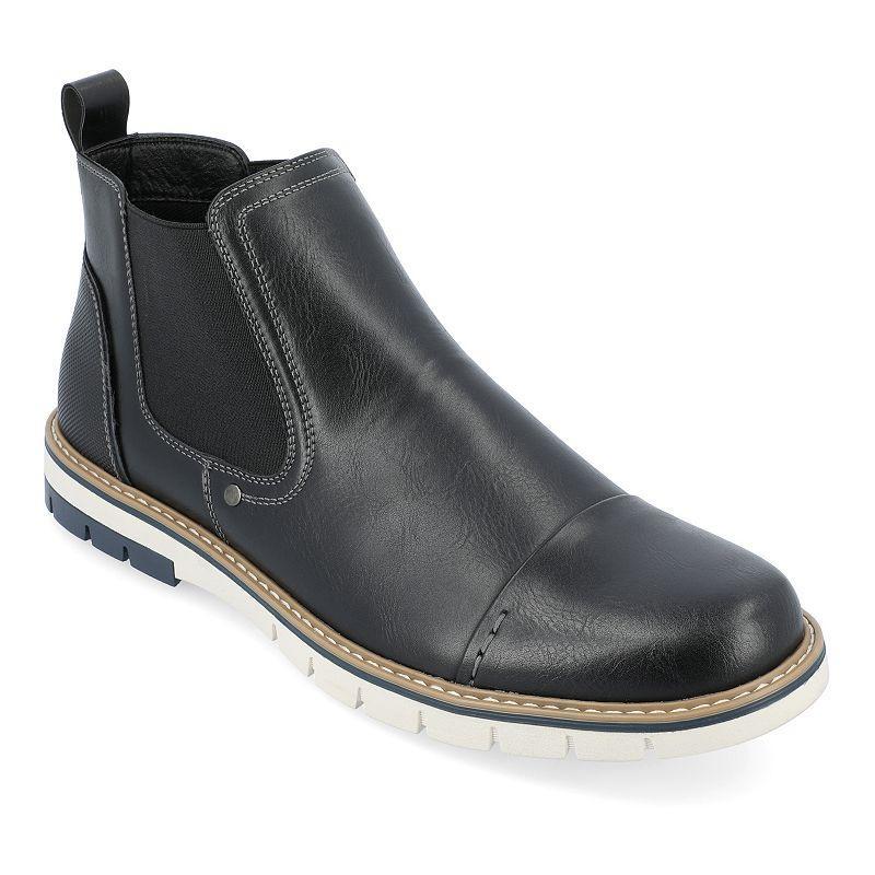 Vance Co. Waylon Mens Pull-On Chelsea Boots Brown Product Image