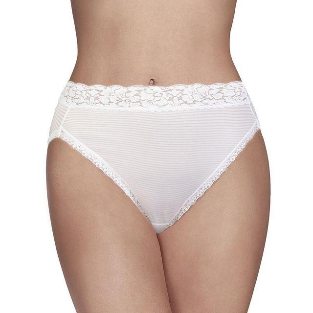 Womens Vanity Fair Flattering Lace Hi-Cut Panty 13280 Product Image