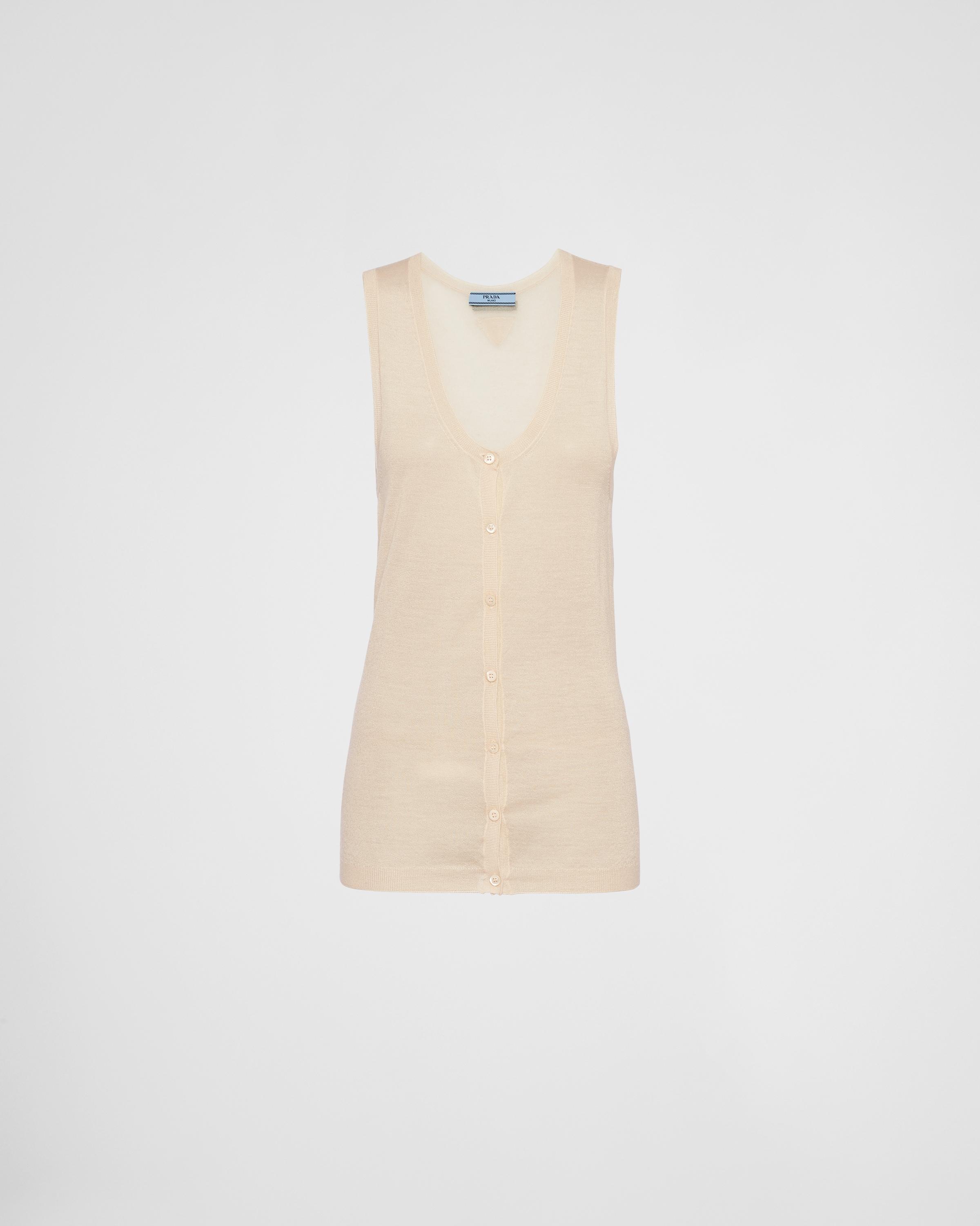 Cashmere and silk tank top product image