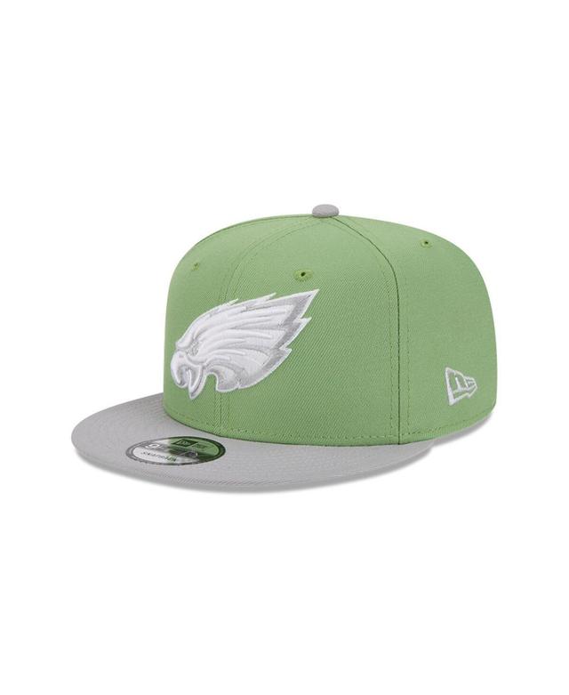 New Era Mens Green Philadelphia Eagles Two-Tone Color Pack 9FIFTY Snapback Hat - Green, Gray Product Image