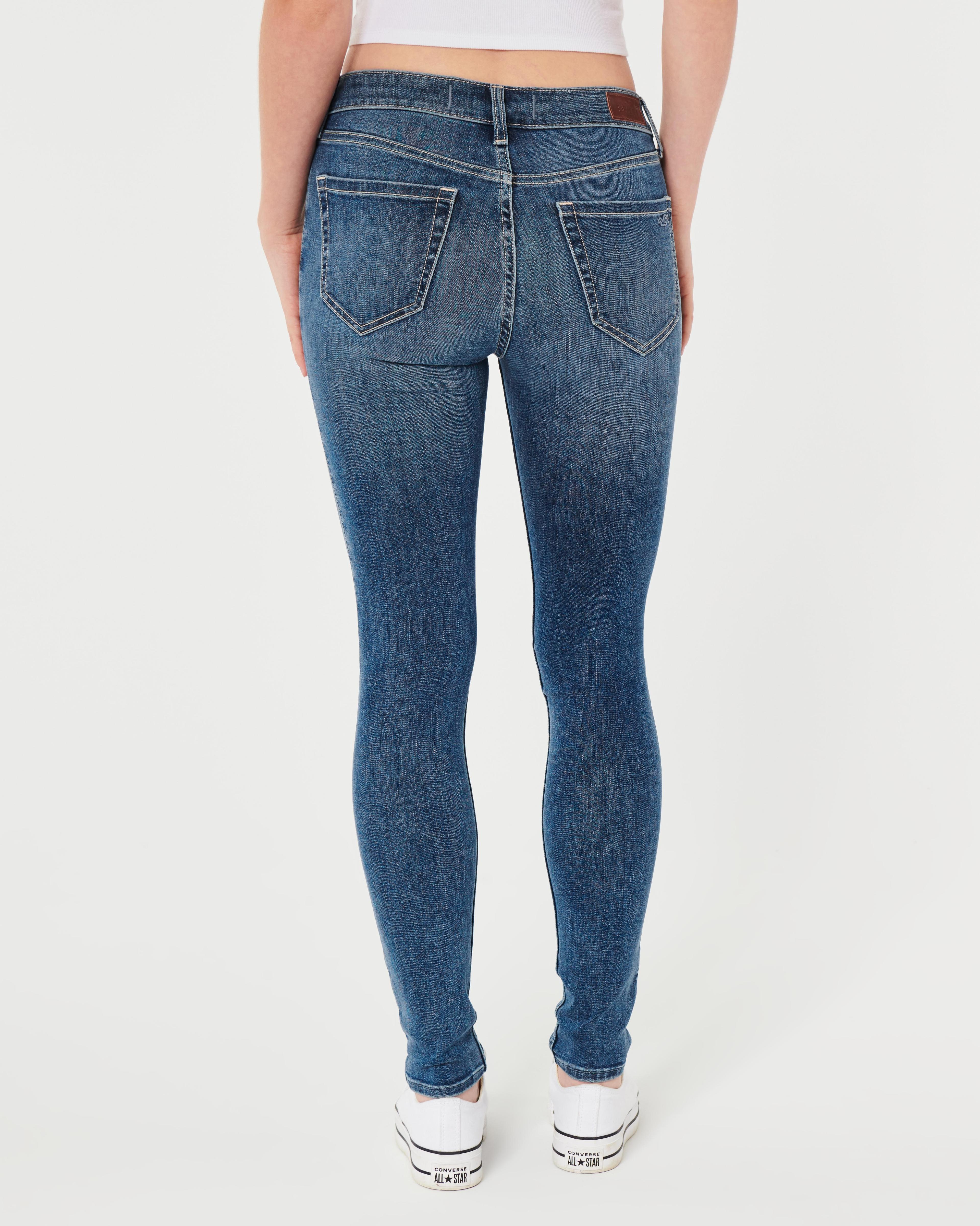 High-Rise Medium Wash Super Skinny Jeans Product Image