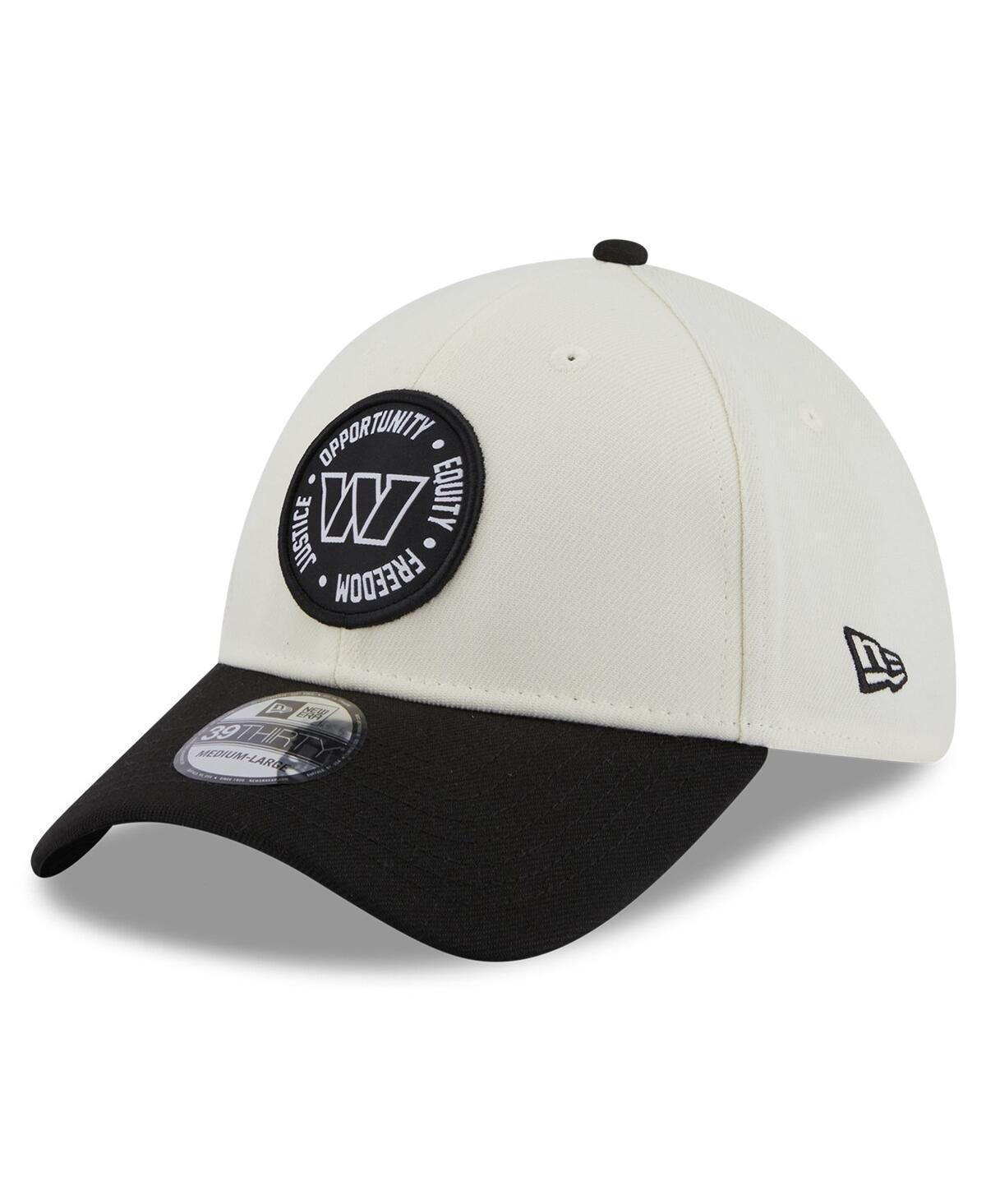 Mens New Era Cream Washington Commanders 2022 Inspire Change 39THIRTY Flex Hat - Cream Product Image