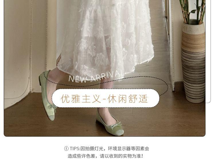 Maternity Short-Sleeve Patterned Midi Sundress Product Image