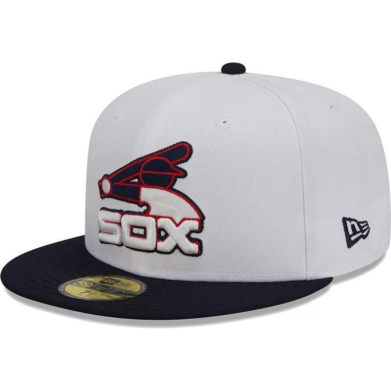 Mens New Era /Navy Chicago Sox Optic 59FIFTY Fitted Hat Product Image