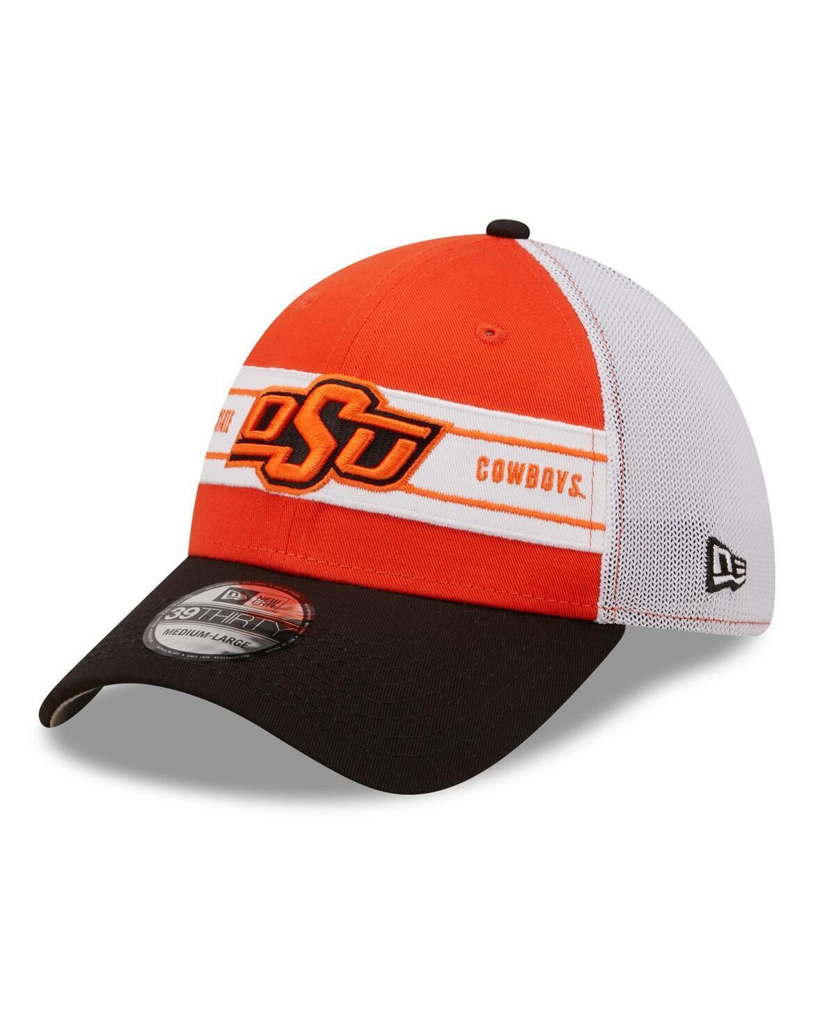 Mens New Era Orange and Black Oklahoma State Cowboys Banded 39THIRTY Flex Hat - Orange Product Image