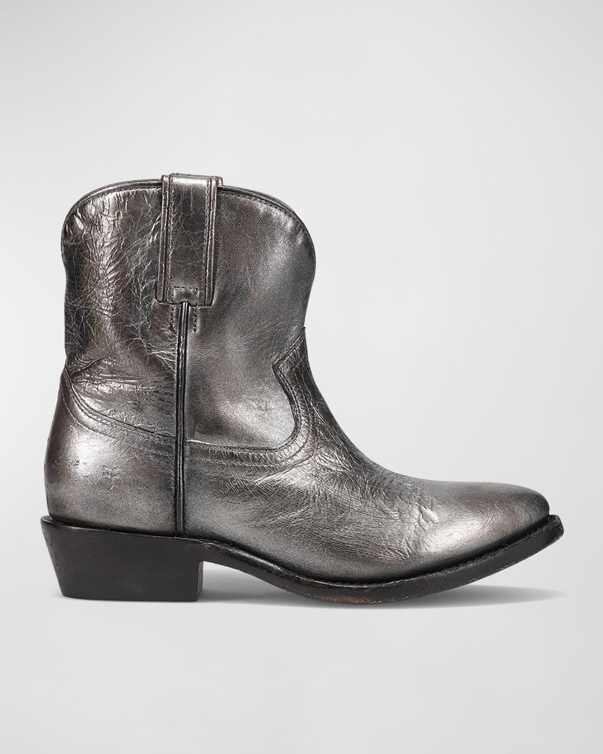 Billy Leather Short Western Boots Product Image