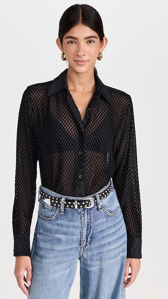 rag & bone Lila Burnout Shirt | Shopbop Product Image