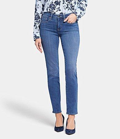 NYDJ Sheri Slim Mid Rise Stretch Denim Jeans Product Image