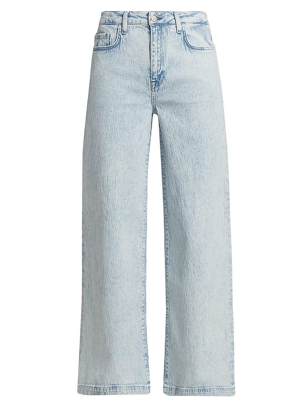 Womens Ms. Fonda High-Rise Wide-Leg Jeans product image