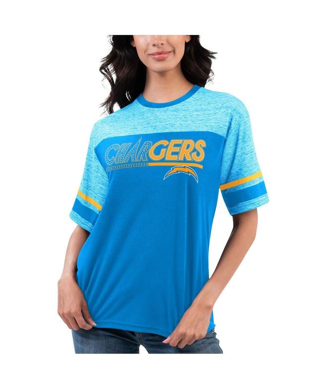 Womens G-III 4Her by Carl Banks Powder Blue Los Angeles Chargers Track T-Shirt Product Image