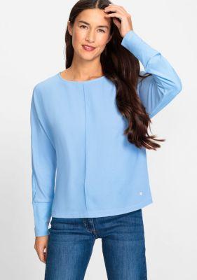 Women's Long Sleeve Mixed Media T-Shirt Product Image