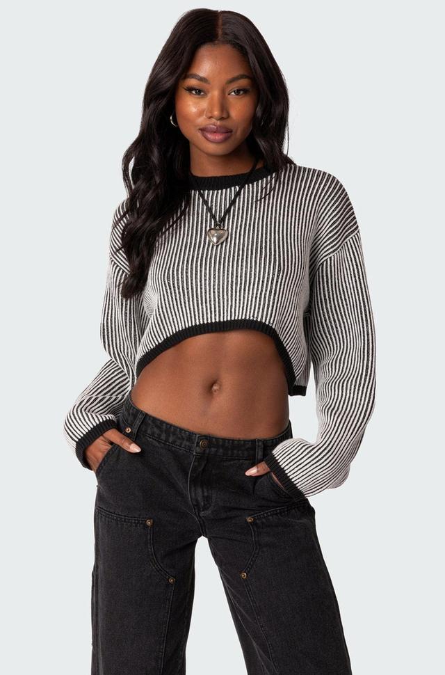 Gwenyth Textured Cropped Sweater Product Image