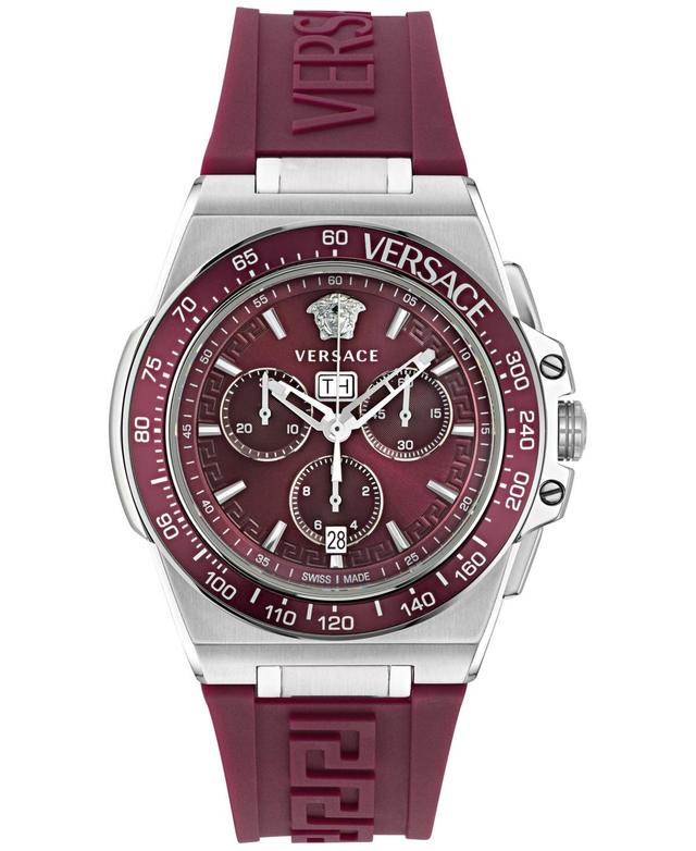 Versace Greca Extreme Silicone Strap Chronograph Watch, 45mm Product Image