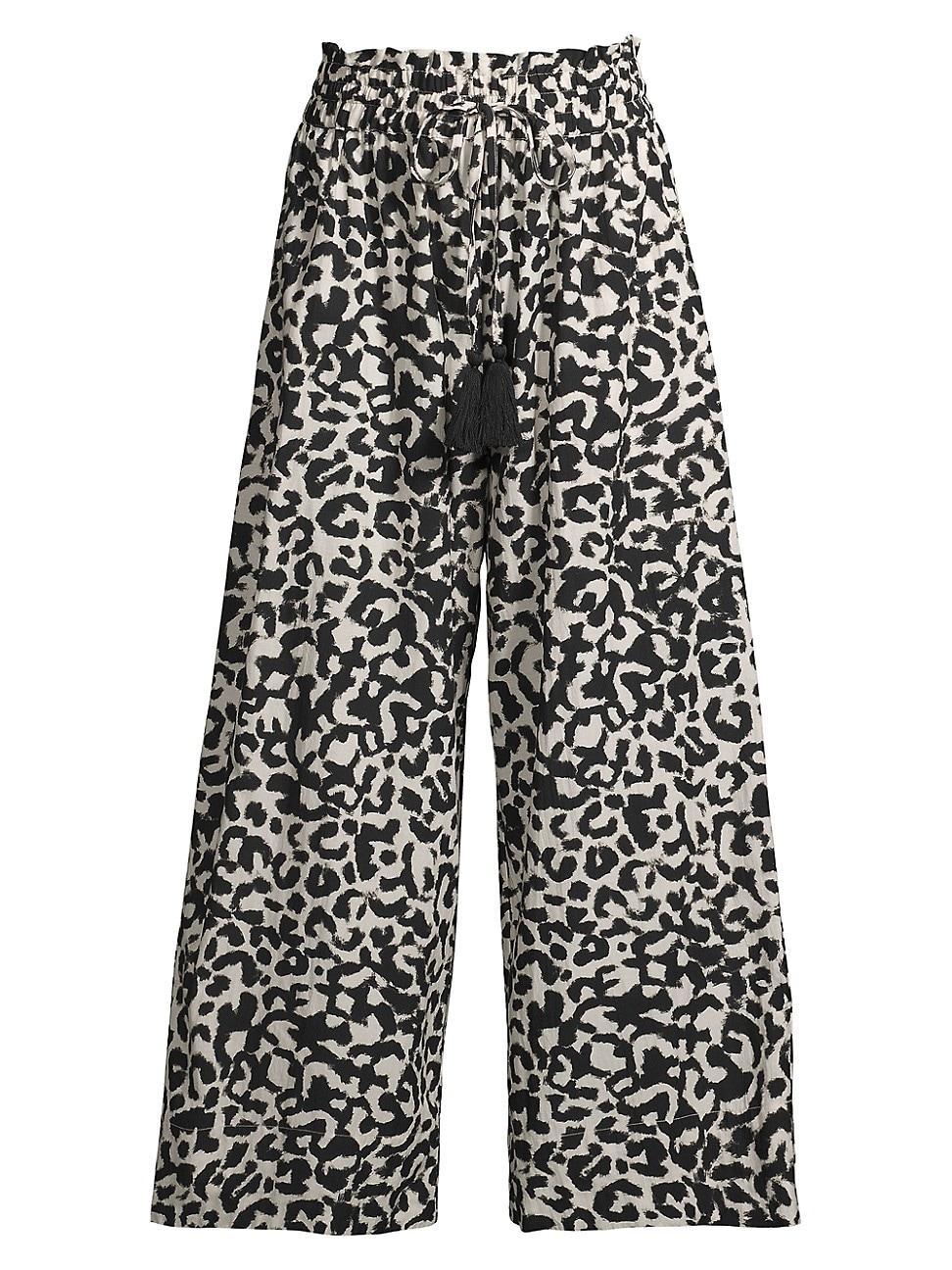 Womens Brooke Cotton-Blend Drawstring Pants product image