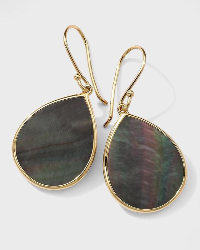 Small Stone Teardrop Earrings in 18K Gold Product Image