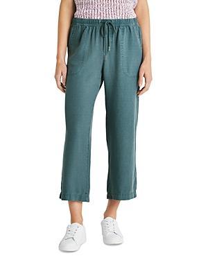 Womens Angie Drawstring Wide-Leg Crop Pants Product Image