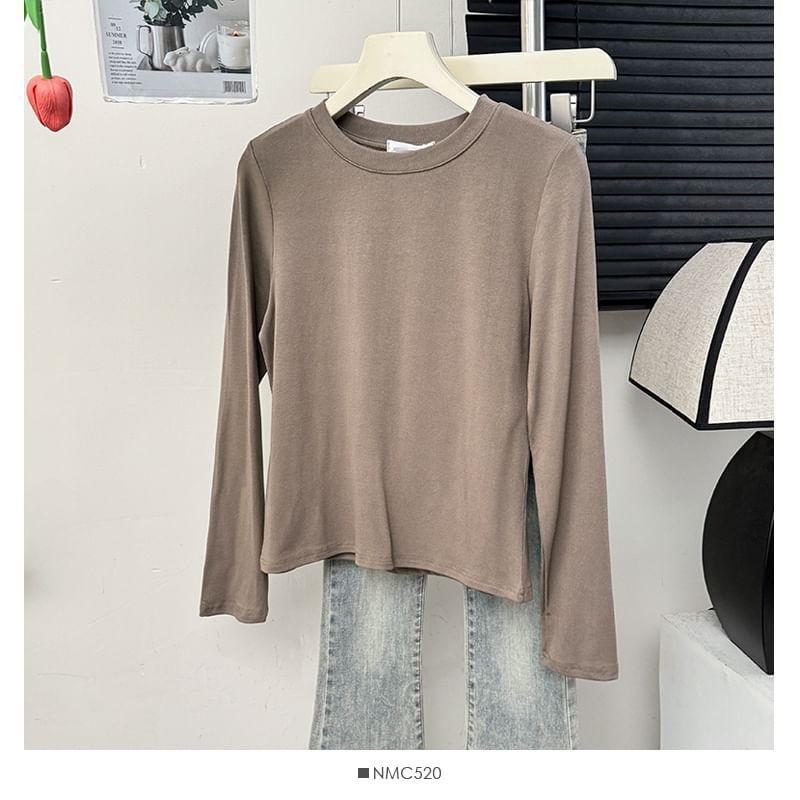 Plain Crew-Neck Tee Product Image