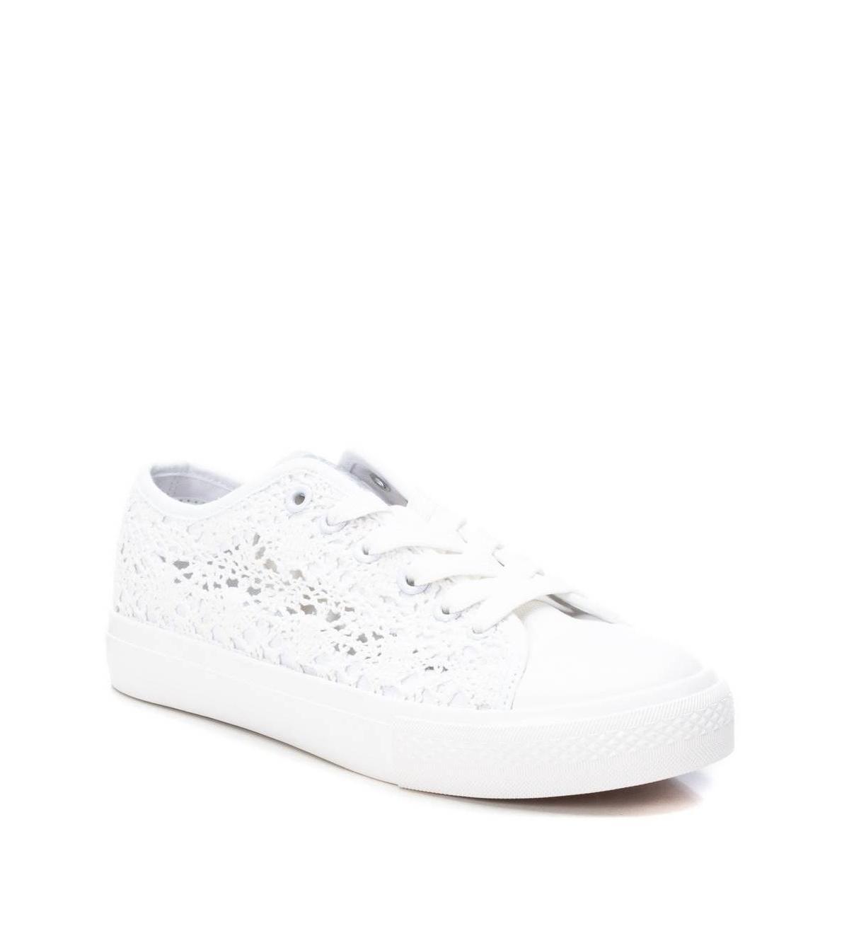 Xti Womens Crochet Lace-Up Sneakers By Product Image