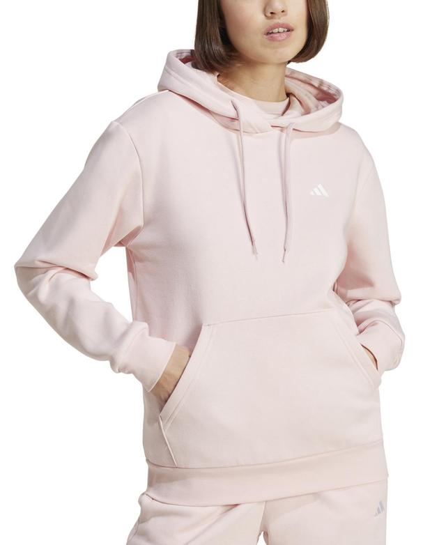 adidas Womens Logo Feel Cozy Fleece Hoodie Product Image