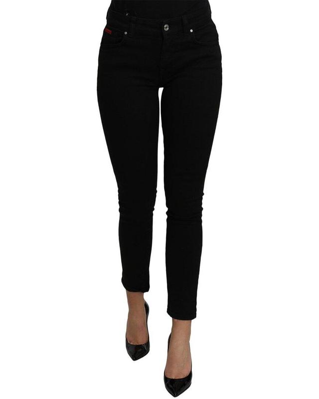 Black Skinny Trouser Cotton Stretc Product Image