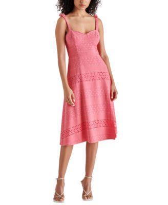 Steve Madden Womens Carlynn Cotton Eyelet Dress product image