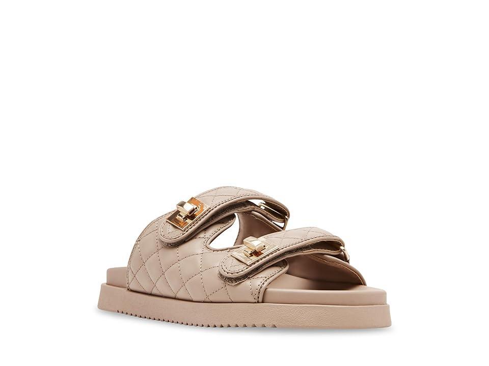 Steve Madden Womens Schmona Double Turn Lock Slide Sandals Product Image