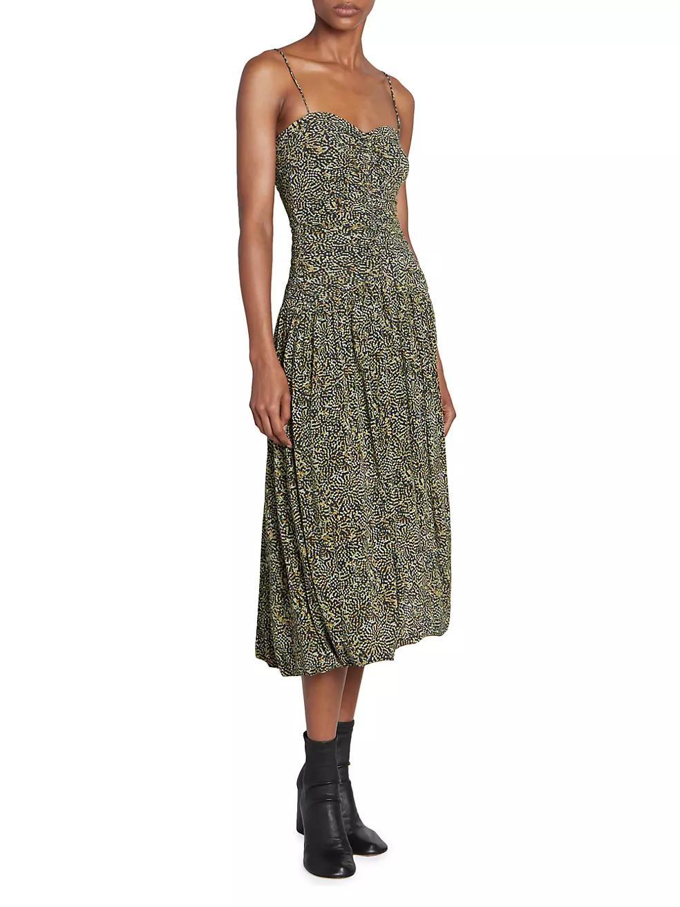 Elisabeth Abstract Sweetheart Midi-Dress Product Image