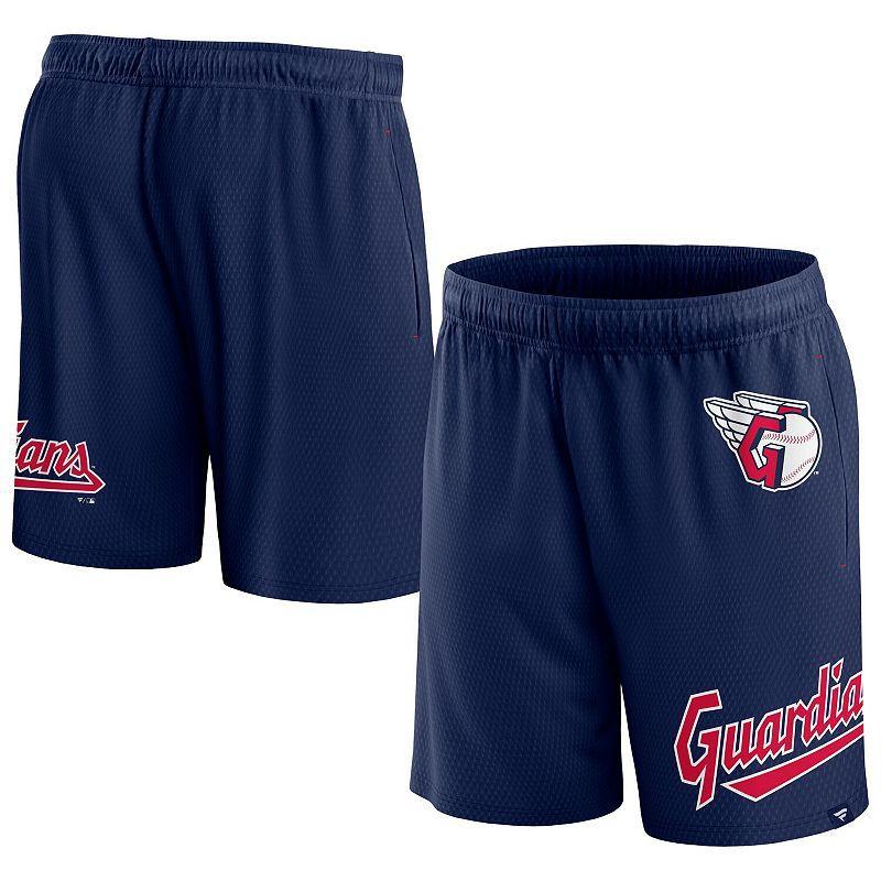 Mens Fanatics Branded Navy Cleveland Guardians Clincher Mesh Shorts Grd Blue Product Image