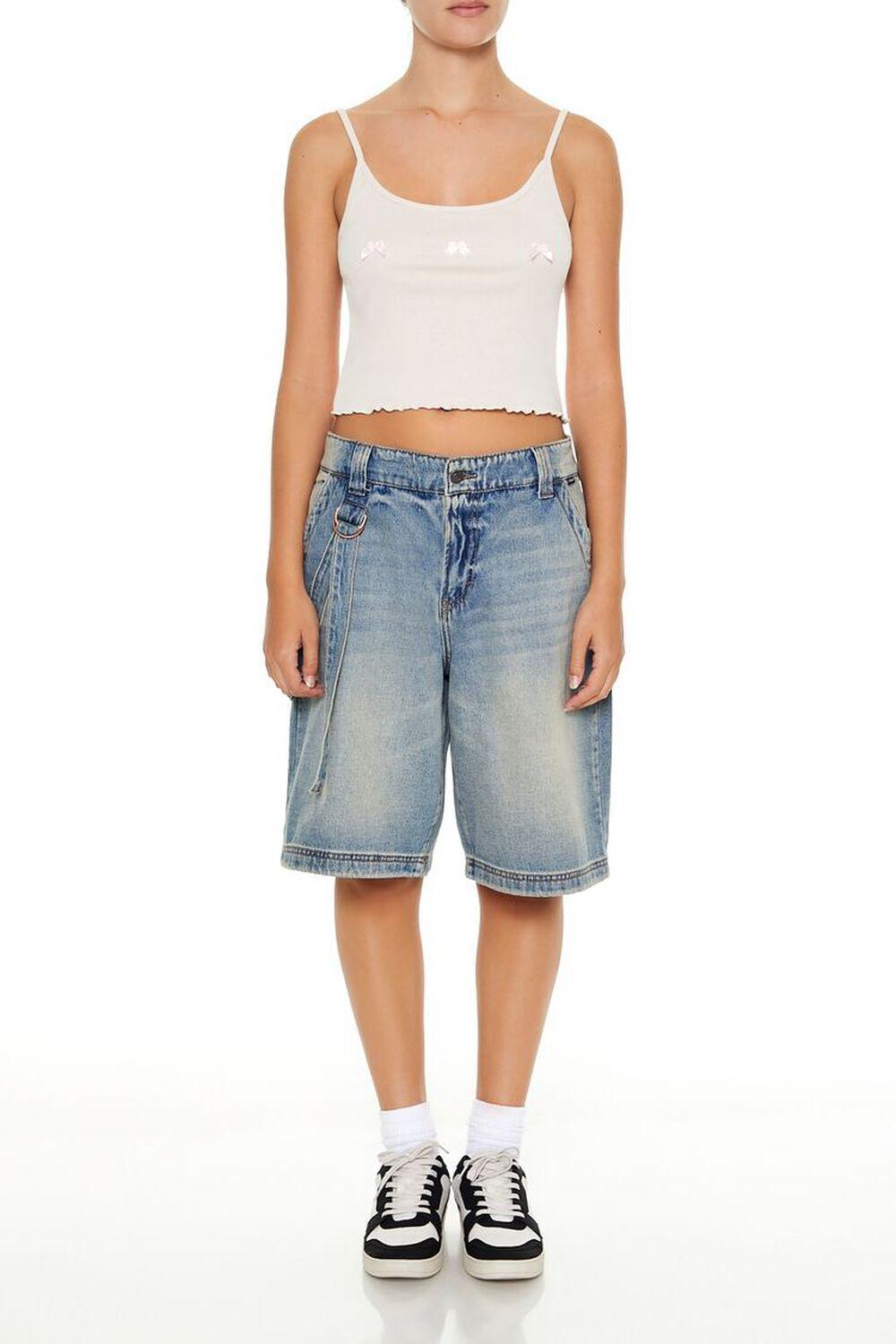 Bow Lettuce-Edge Cropped Cami | Forever 21 Product Image