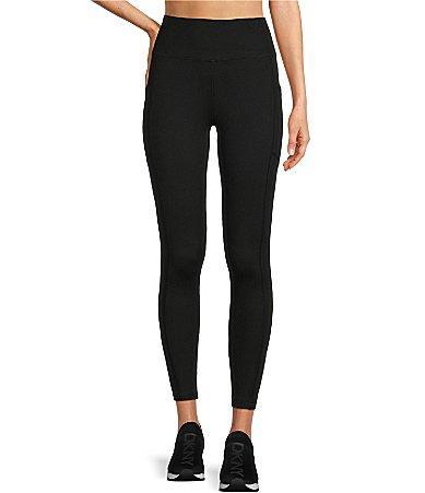 DKNY Sport by Donna Karan  Sueded Compression High Waisted Ankle Length Leggings Product Image