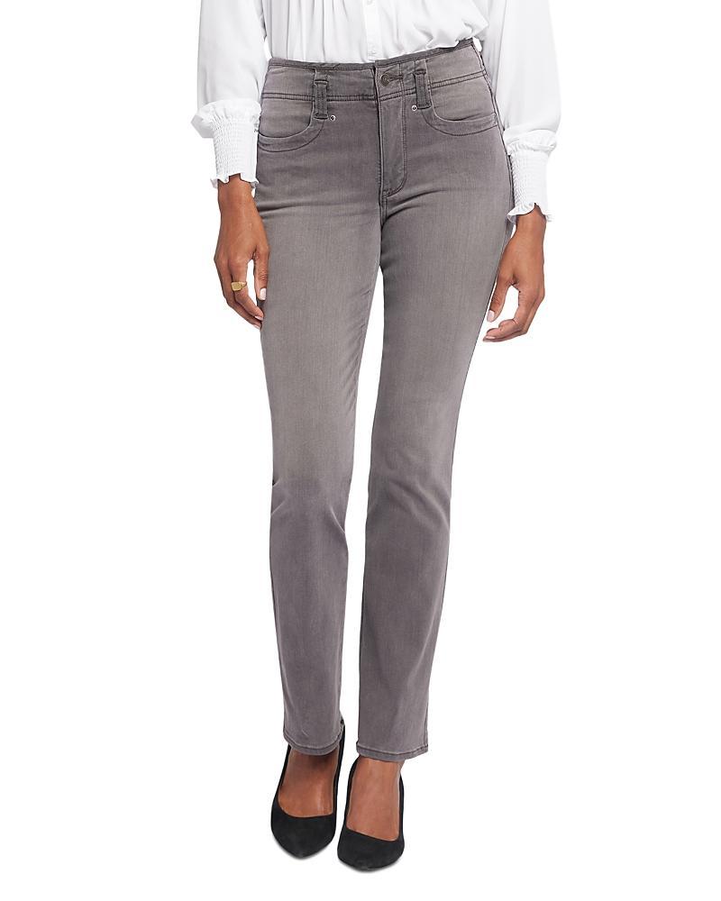 Nydj Marilyn High Rise Straight Jeans in Smokey Mountain Product Image