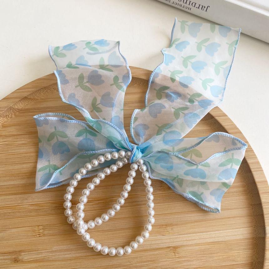 Beaded Bow Hair Tie Product Image