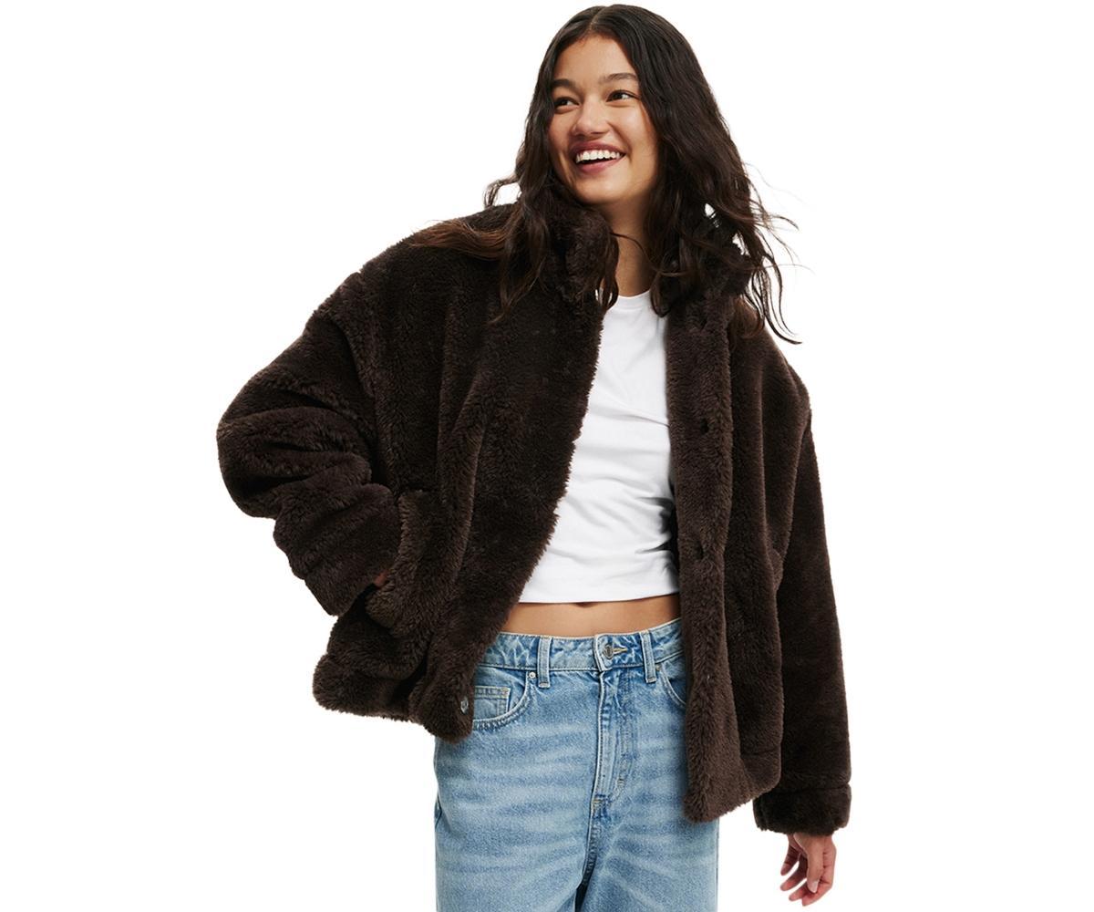 Cotton On Womens Teddy Bomber Jacket Product Image