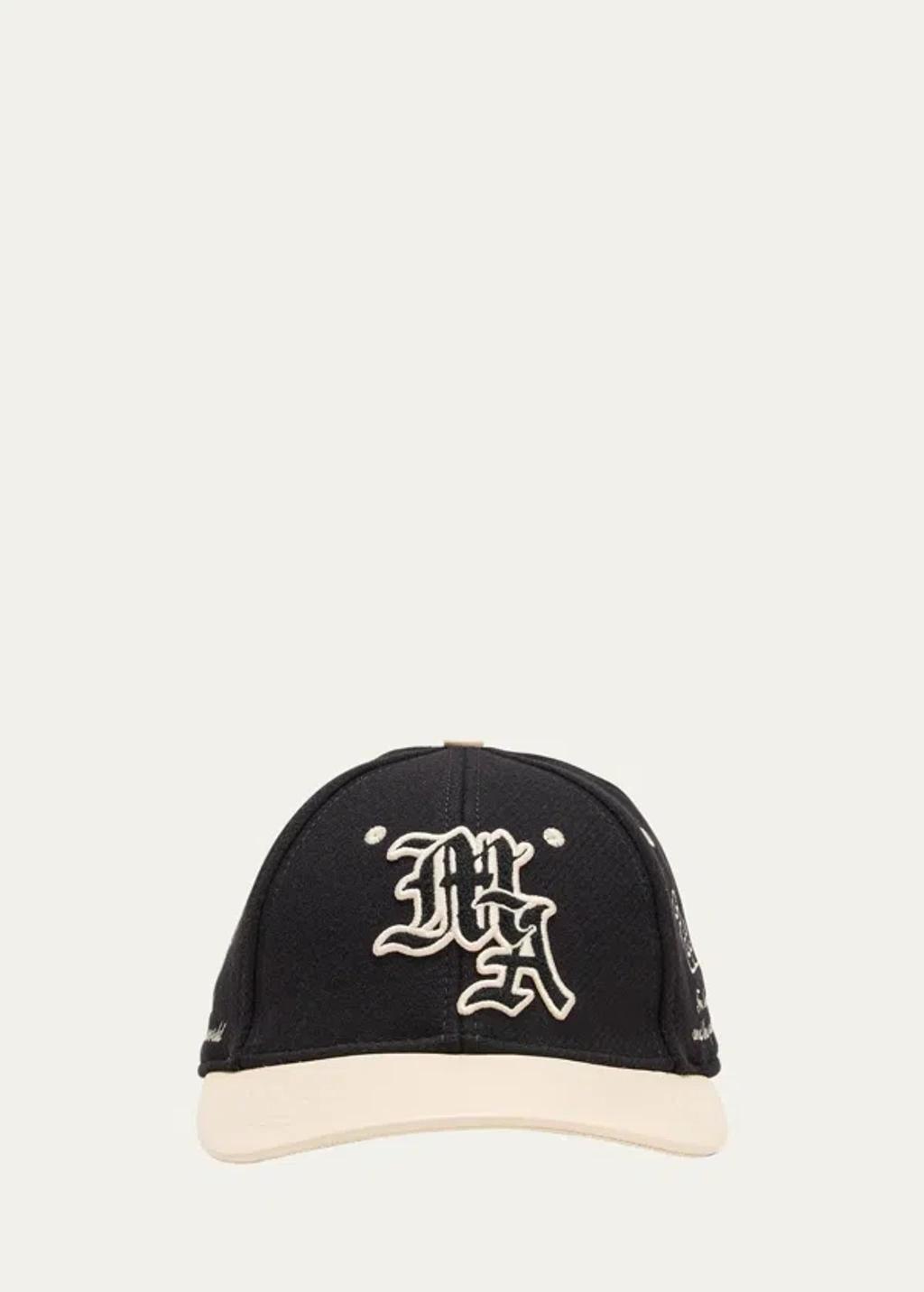 AMIRI Men's Ma Spirit Two-tone Baseball Cap In Black Product Image