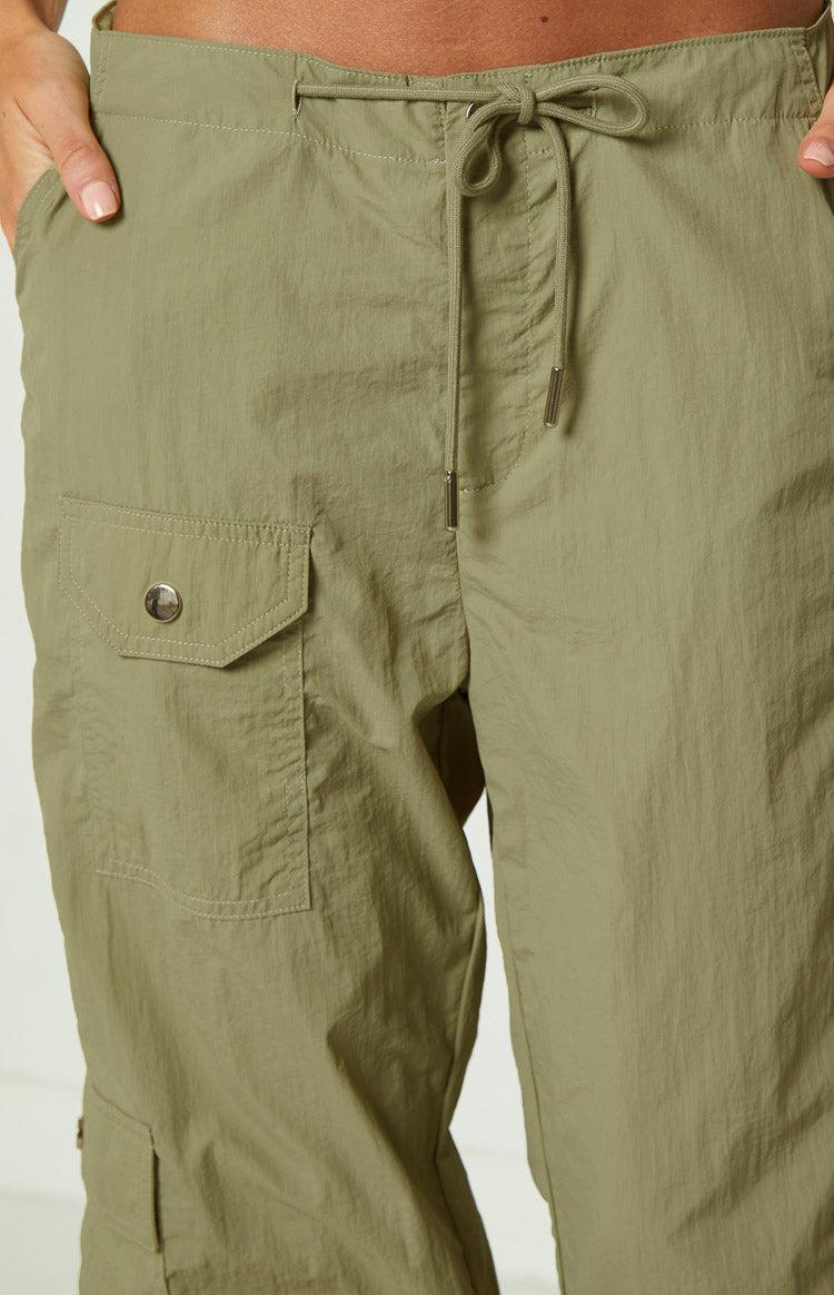 Blaise Khaki Parachute Pants Product Image