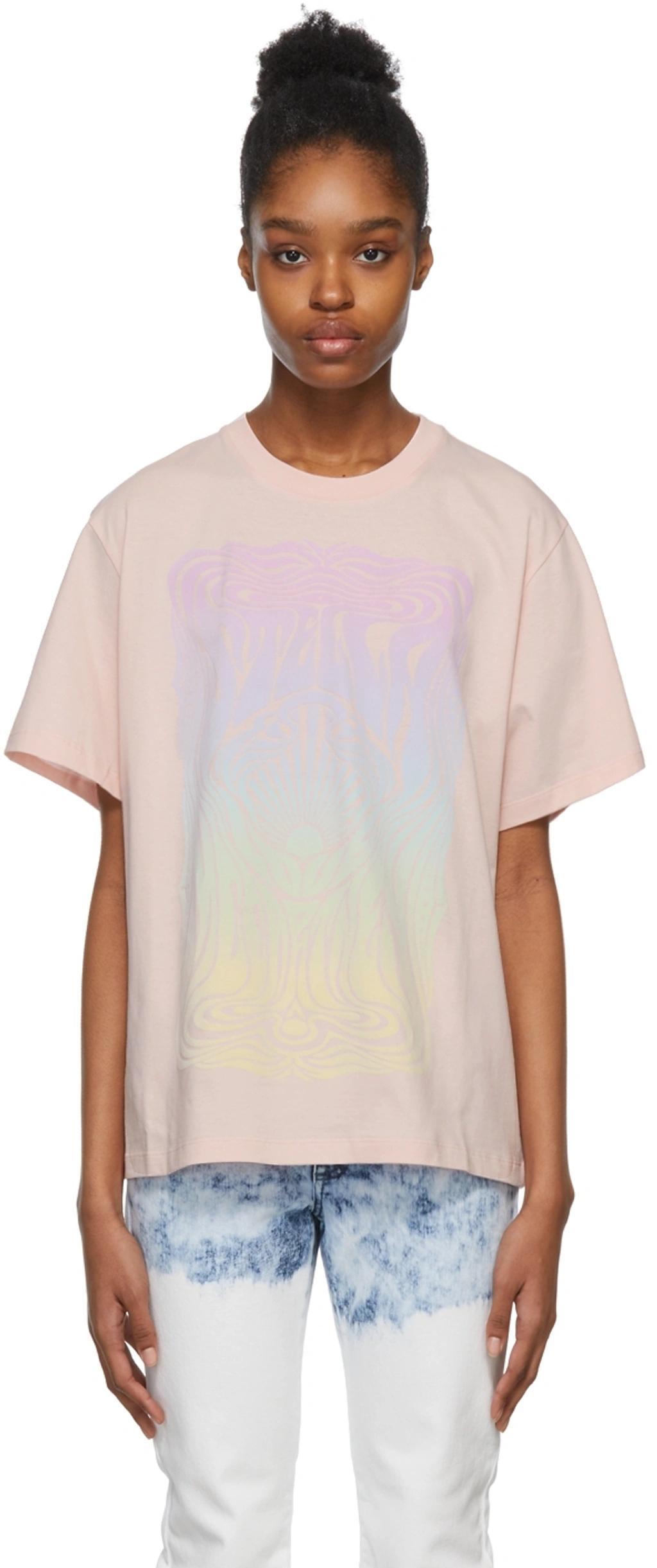 STELLA MCCARTNEY Graphic-print Cotton T-shirt In Pink Product Image