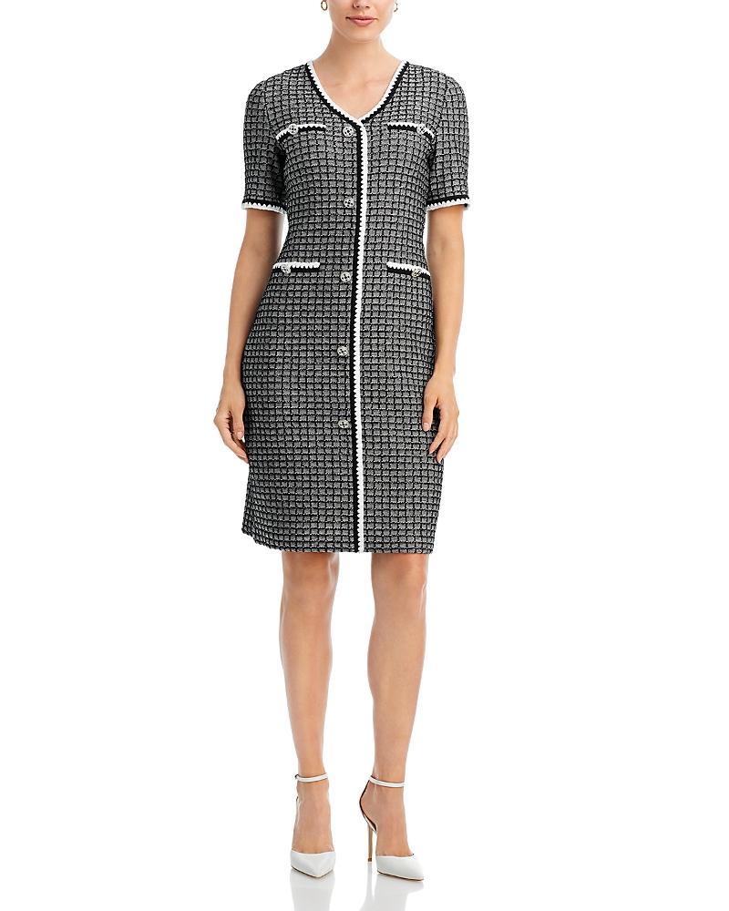 Misook Short Sleeve Tweed Sheath Dress Product Image