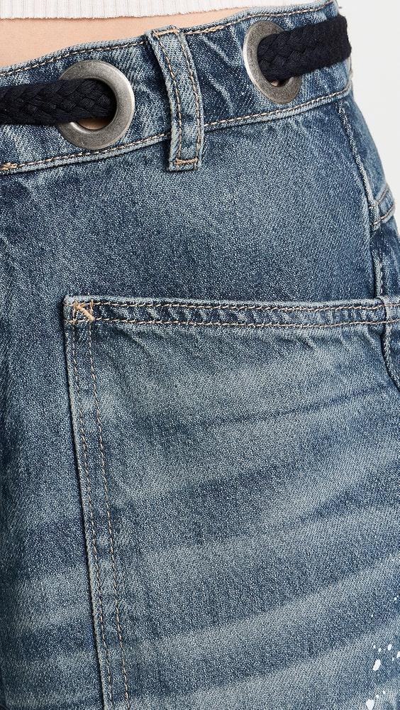 Free People Moxie Pull-On Barrel Jeans | Shopbop Product Image