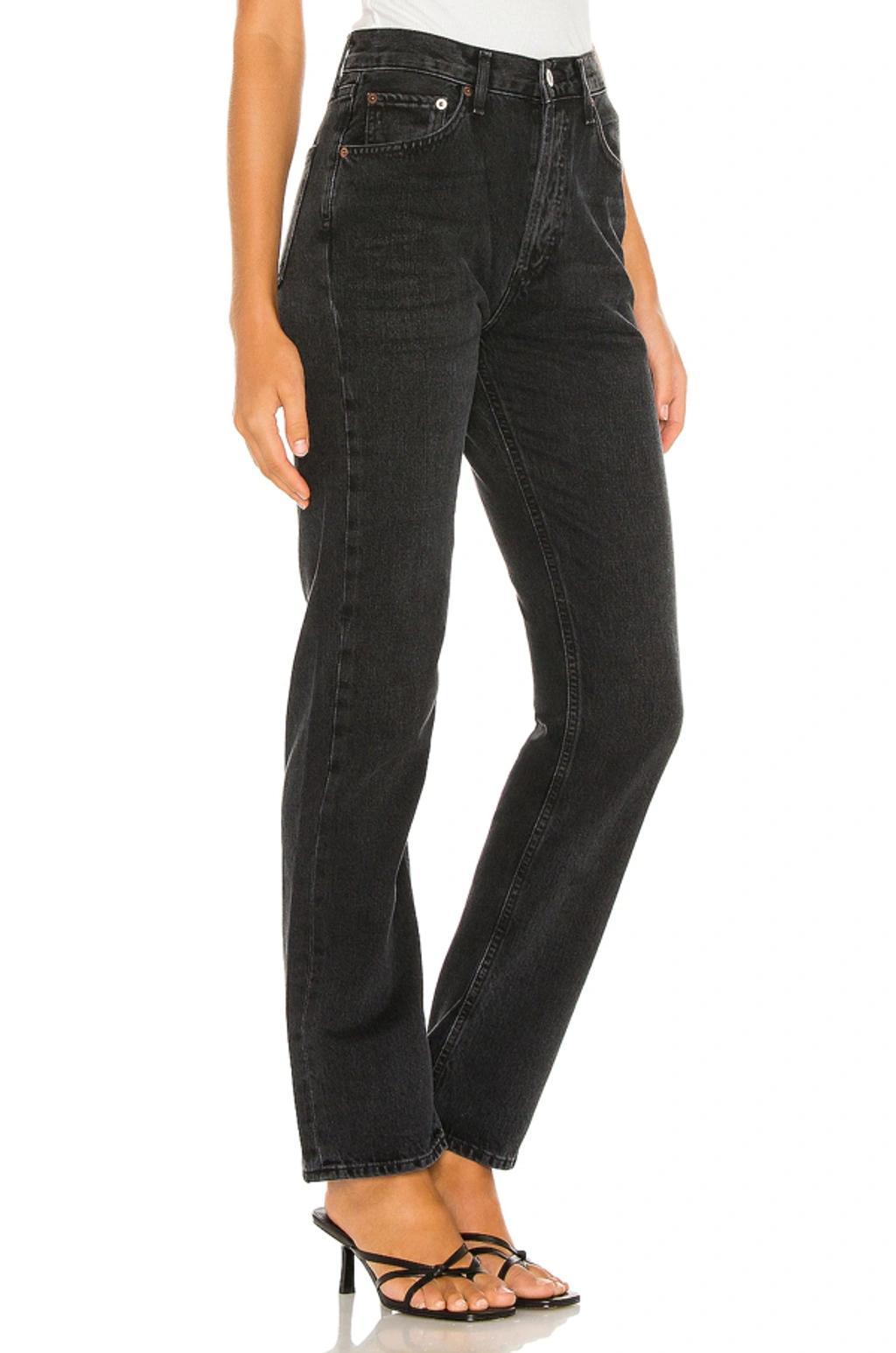 AGOLDE Wilder Straight Leg Jeans In Schwarz Product Image