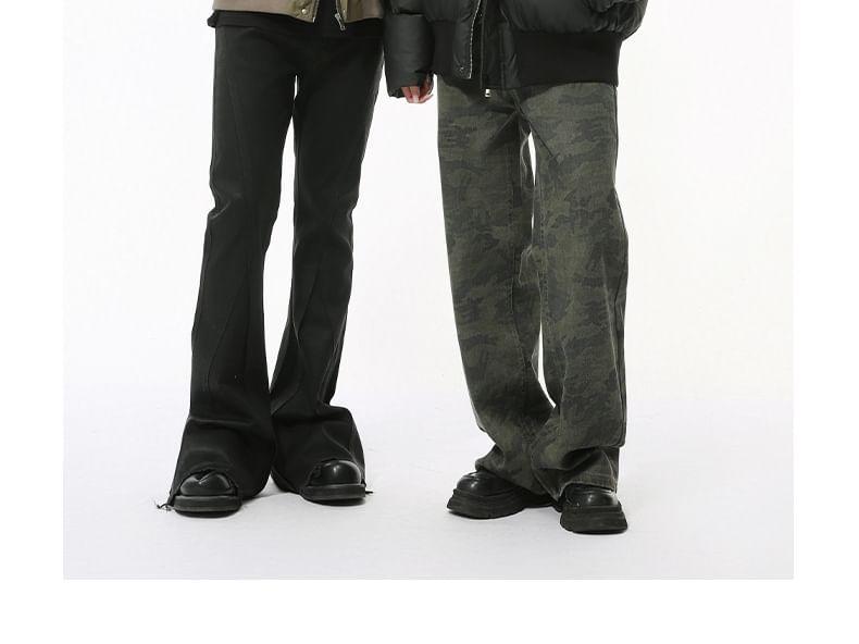 Couple Matching High Neck Zip-Up Puffer Jacket Product Image