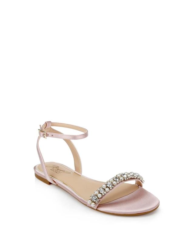 Jewel Badgley Mischka Womens Daria Flat Evening Sandals Womens Shoes Product Image