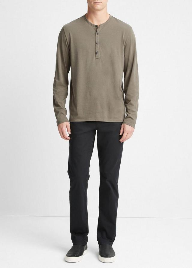 Pima Cotton Long-Sleeve Henley Product Image