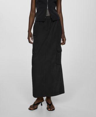 Mango Womens Long Cargo Skirt Product Image